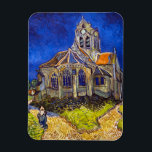 Ímã Vincent van Gogh - A Igreja em Auvers<br><div class="desc">Igreja de Auvers / l'Eglise à Auvers-sur-oise de Vincent Van Gogh em 1890</div>