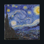 Imã Vincent Van Gogh - A noite de Starry<br><div class="desc">A Noite Estrelada / La nuit etoilee - Vincent Van Gogh em 1889</div>
