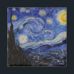 Imã Vincent Van Gogh - A noite de Starry<br><div class="desc">A Noite Estrelada / La nuit etoilee - Vincent Van Gogh em 1889</div>