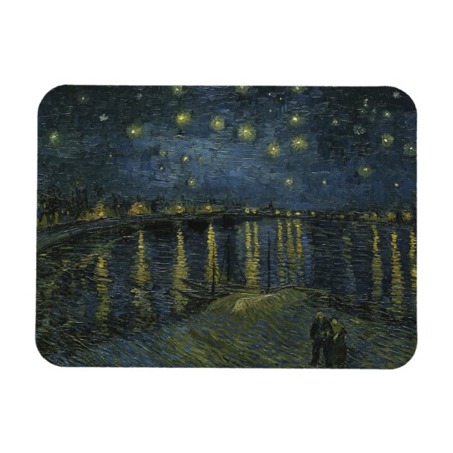 Ímã Vincent Van Gogh, A Noite Estrelada Sobre o Ródano (Horizontal)