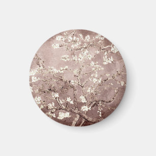 Imã Vincent Van Gogh Almond Blossoms Beige Taupe