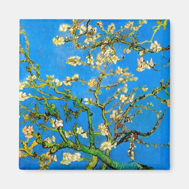 Imã Vincent Van Gogh - Amendoeira em Flor Arte Refinad (Frente)