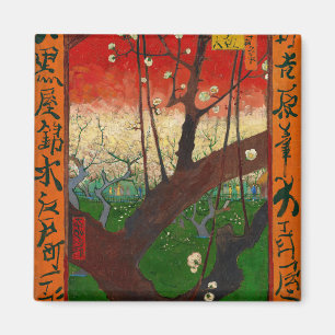 Imã Vincent van Gogh - Árvore florescente de ameixa