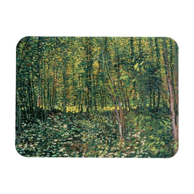 Ímã Vincent van Gogh | Árvores e Subcrescimento, 1887 (Horizontal)