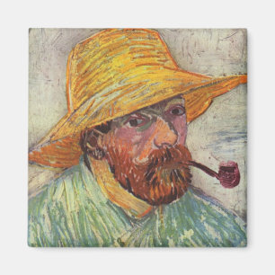 Imã Vincent Van Gogh Autoretrato Pipe