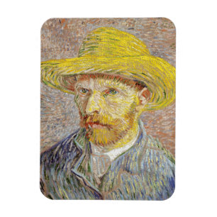 Ímã Vincent van Gogh - Autorretrato com Chapéu de Pal