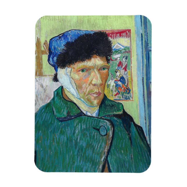 Ímã Vincent van Gogh - Autorretrato com ouvido colado (Vertical)