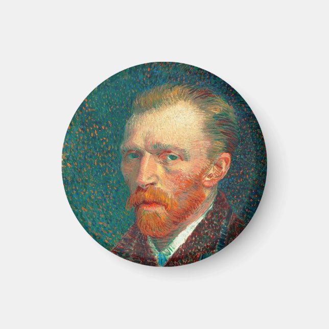 Imã Vincent Van Gogh autorretrato com roupa fina (Frente)
