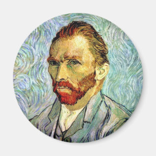 Imã Vincent Van Gogh - Autorretrato Verde Arte Fina
