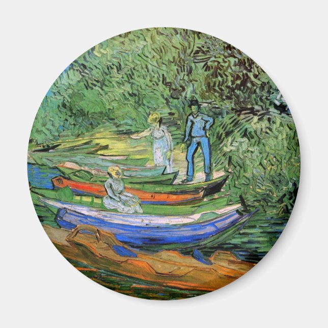 Imã Vincent van Gogh - Banco do Oise em Auvers (Frente)