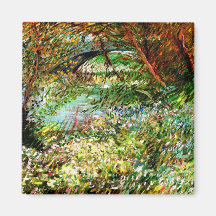 Vincent Van Gogh - Bancos do Sena em Primavera