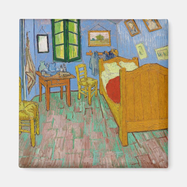 Imã Vincent Van Gogh Bedroom. Impressionismo (Frente)
