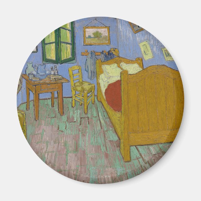 Imã Vincent Van Gogh Bedroom Painting (Frente)