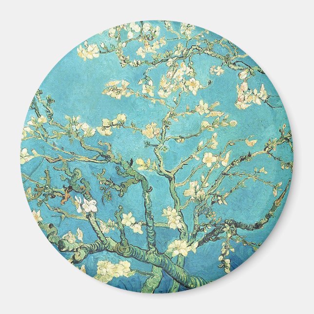 Imã Vincent van Gogh Blossomong Almond Tree (Frente)
