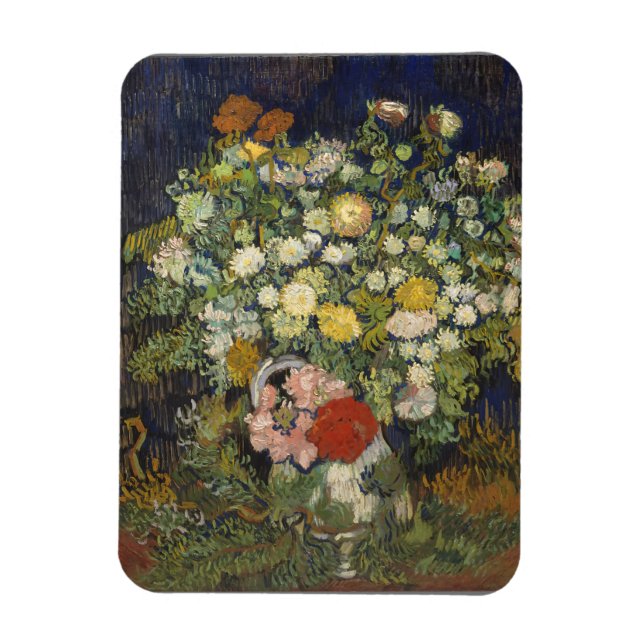 Ímã Vincent van Gogh Buquê de Flores em um Vase (Vertical)