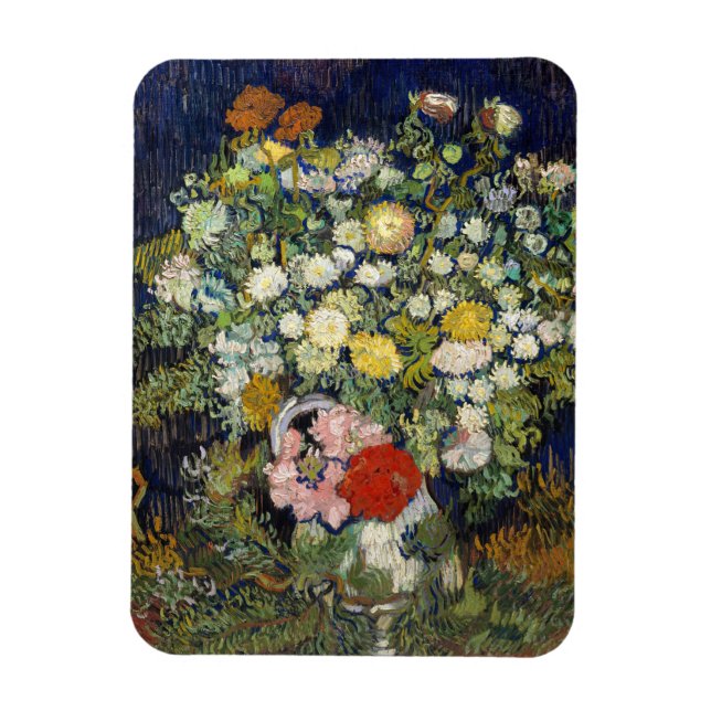 Ímã Vincent van Gogh - Buquê de Flores em um Vaso (Vertical)