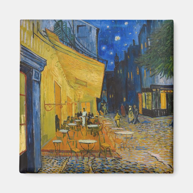 Imã Vincent van Gogh - Cafe Terrace à Noite (Frente)