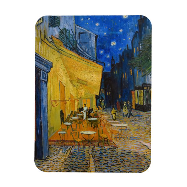 Ímã Vincent van Gogh - Cafe Terrace à Noite (Vertical)