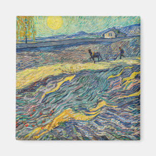 Imã Vincent van Gogh - Campo com lavoura de fazendeiro