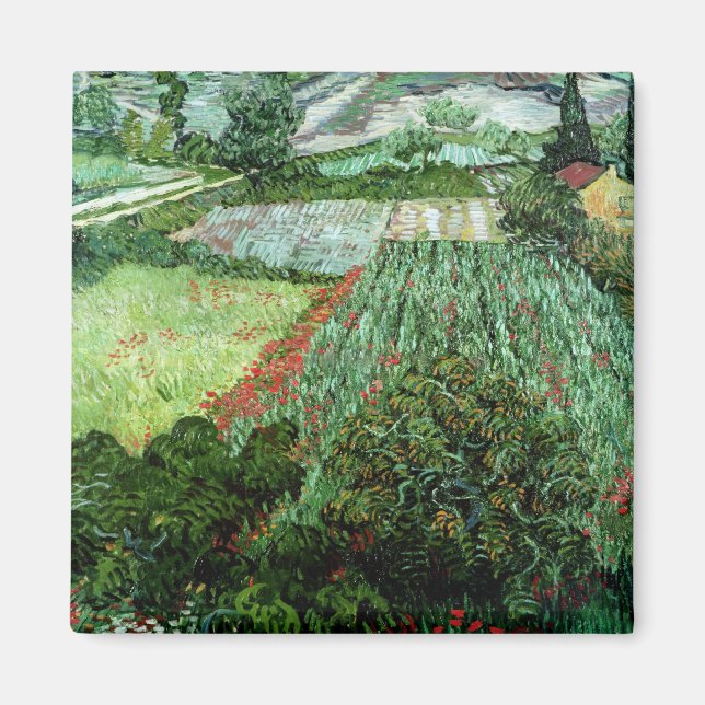 Imã Vincent van Gogh | Campo com papas, 1889 (Frente)