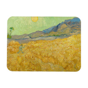 Ímã Vincent van Gogh - Campo de Trigo com Ceifador