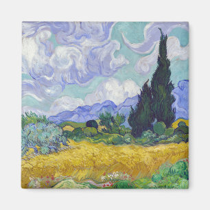 Imã Vincent Van Gogh - Campo de Trigo com Cipras