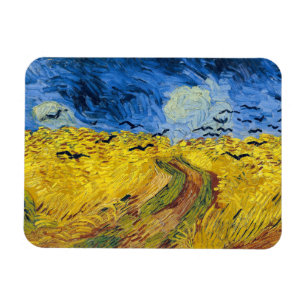 Ímã Vincent van Gogh - Campo de trigo com corvos
