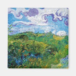 Imã Vincent Van Gogh - Campos de Trigo Verde em Auvers