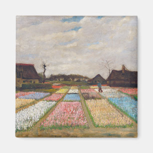Imã Vincent van Gogh - Canteiros de Flores na Holanda