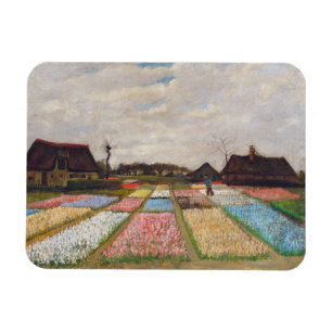 Ímã Vincent van Gogh - Canteiros de Flores na Holanda