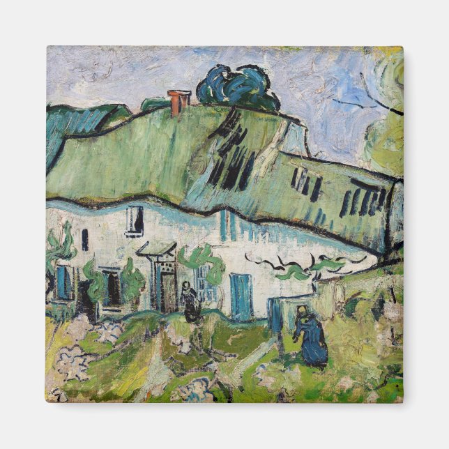 Imã Vincent van Gogh - Casa de Campo com Duas Figuras (Frente)