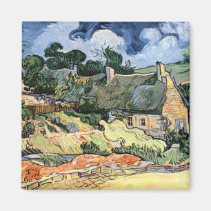 Imã Vincent van Gogh - casas de campo Thatched em