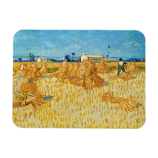 Ímã Vincent Van Gogh, Colheita de Milho na Provença (Horizontal)