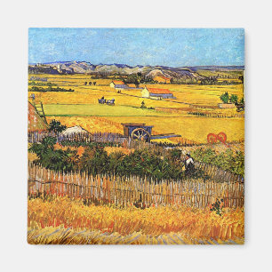 Imã Vincent Van Gogh - Colheita em La Crau Arte Fina