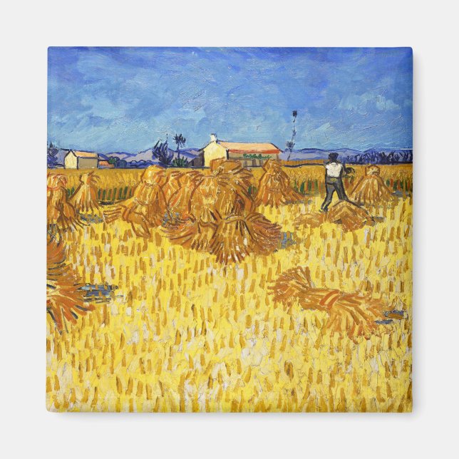 Imã Vincent van Gogh - Colheita na Provença (Frente)