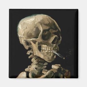 Imã Vincent van Gogh - Crânio com Cigarro Aceso
