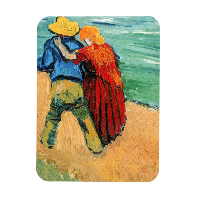 Ímã Vincent van Gogh - Dois Amantes (Vertical)