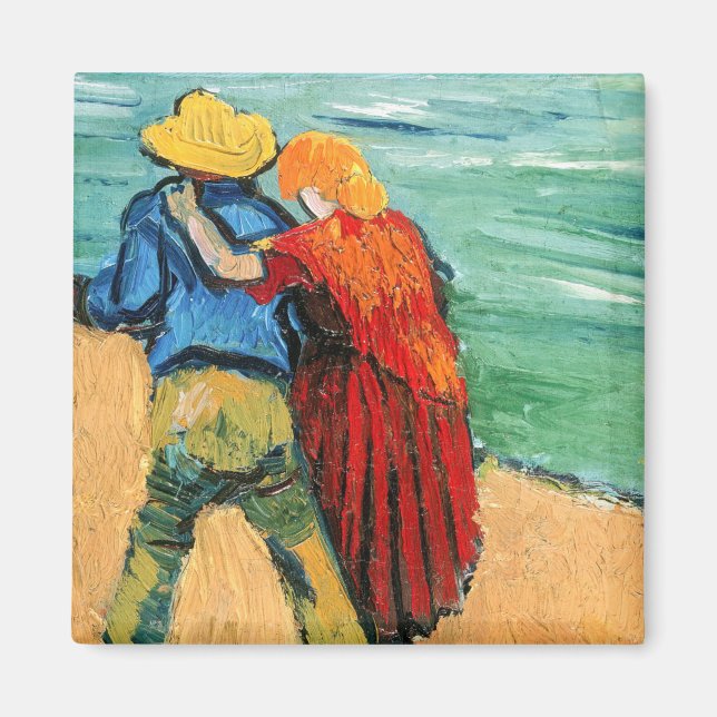 Imã Vincent van Gogh - Dois Amantes (Frente)