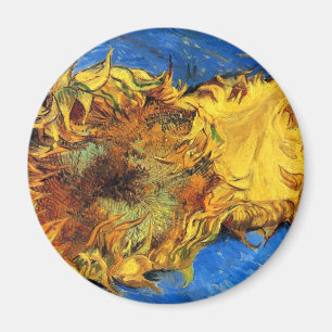 Imã Vincent Van Gogh - Dois Girassóis Cortados - Belas