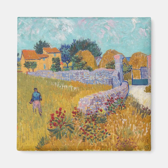 Imã Vincent van Gogh - Farmhouse in Provence (Frente)