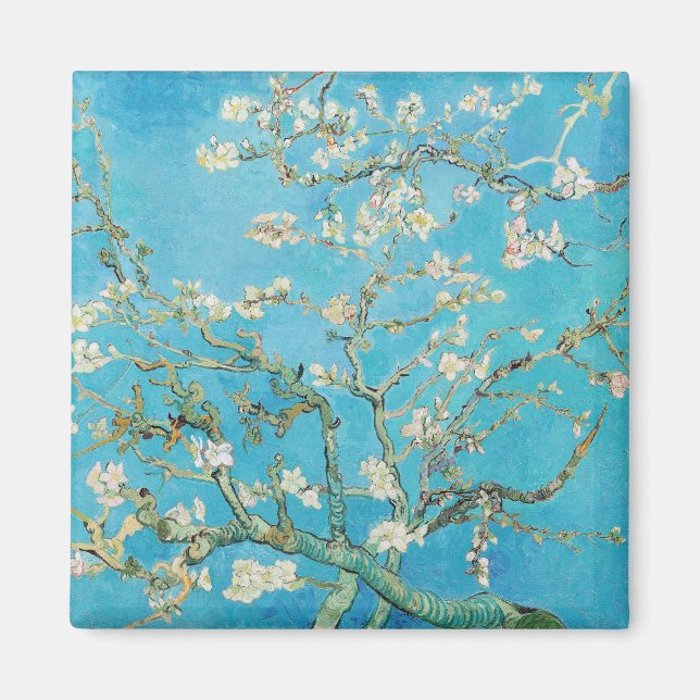 Imã Vincent van Gogh - Flor de Amendoeira (Frente)