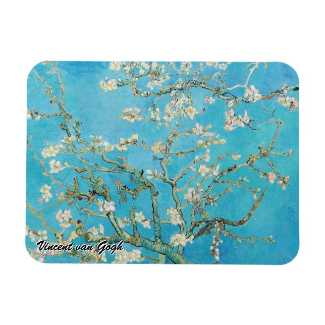 Ímã Vincent van Gogh - Flor de Amendoeira (Horizontal)