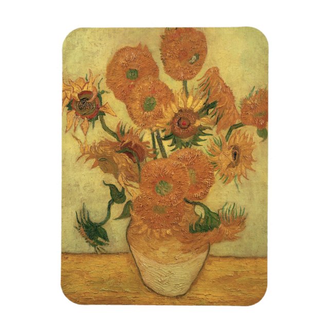 Ímã Vincent van Gogh | Girassóis, 1889 (Vertical)