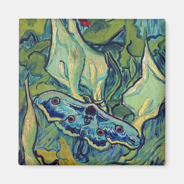 Imã Vincent van Gogh Imperor Moth (Frente)