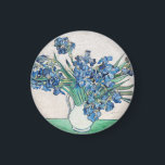 Imã Vincent Van Gogh irrises. Impressionismo floral<br><div class="desc">O imã "Irises" de Vincent Van Gogh. Impressionismo arte floral.</div>