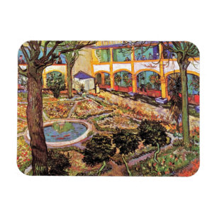 Ímã Vincent Van Gogh - Jardim do Hospital em Arles