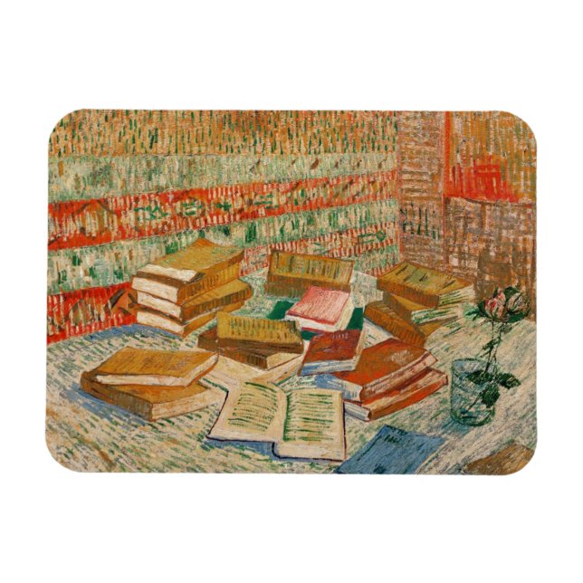 Ímã Vincent van Gogh | Livros Amarelos, 1887 (Horizontal)
