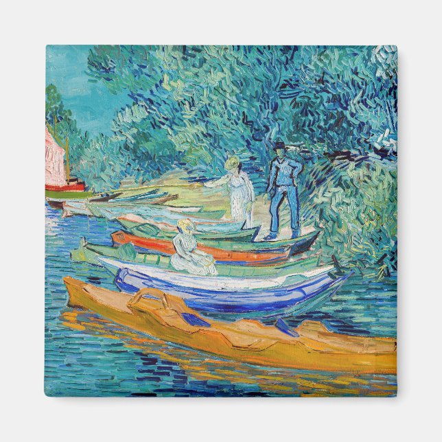 Imã Vincent van Gogh - Margem do Oise em Auvers (Frente)