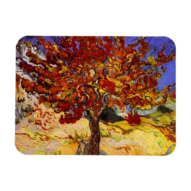 Ímã Vincent Van Gogh Mulberry Tree Pintura de Arte fin (Horizontal)