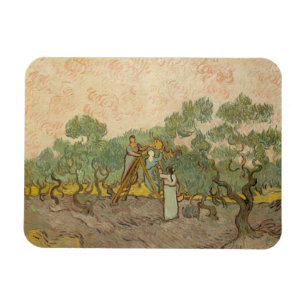 Ímã Vincent van Gogh - Mulheres Escolhendo Azeitonas